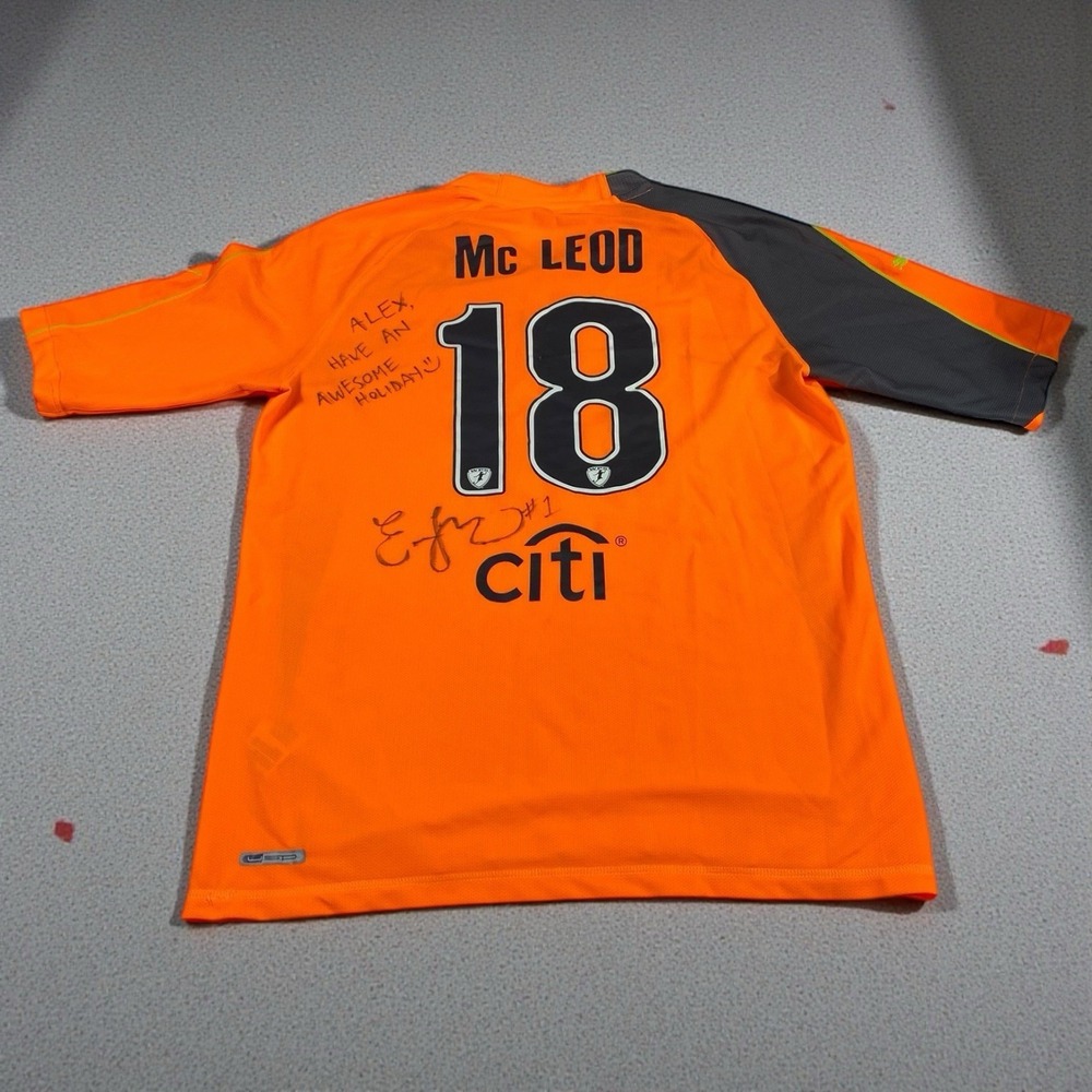 Washington Freedom Soccer Jersey‎ Puma #18 Erin McLeod Signed Autograph LARGE